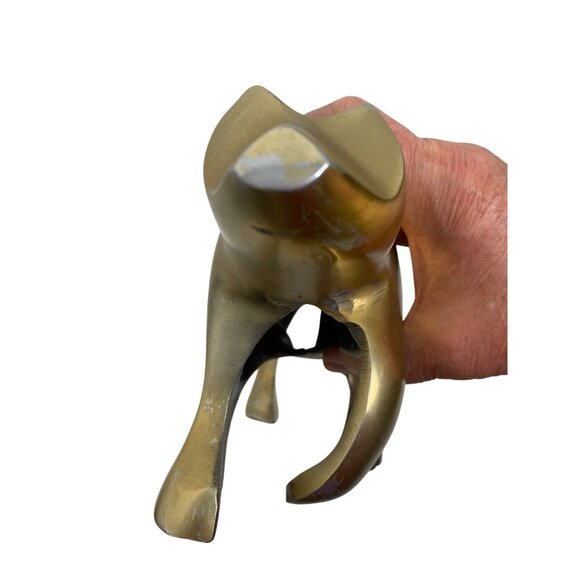 VTG Brass Bear Figurine Sculpture 10" x 6" Artisan Decor Collectible Art GIFT - Picture 7 of 13